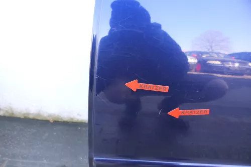 VW Passat 3B 3BG Kombi Variant Tür hinten links blau LB5N indigoblau mit Scheibe (123380)