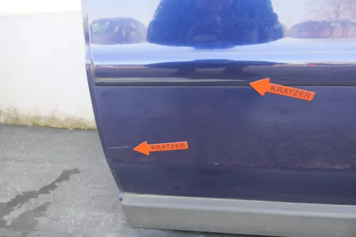 VW Passat 3B 3BG Kombi Variant Tür hinten links blau LB5N indigoblau mit Scheibe (123380)