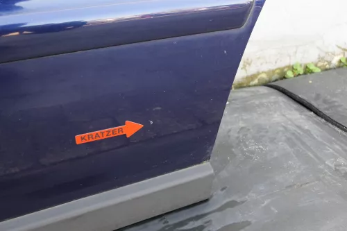 VW Passat 3B 3BG Kombi Variant Tür hinten links blau LB5N indigoblau mit Scheibe (123380)