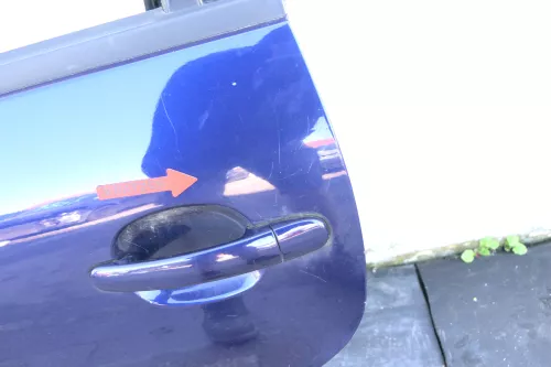 VW Passat 3B 3BG Kombi Variant Tür hinten links blau LB5N indigoblau mit Scheibe (123380)