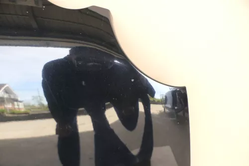 VW Polo 9N Motorhaube Klappe vorne schwrz LC9Z metallic bis ca. Bj. 2004 (123436)