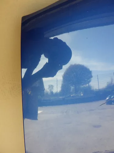 VW Golf 4 Motorhaube Haube Klappe vorne blau LA5W (123437)