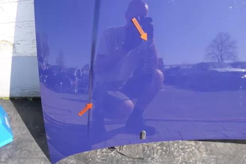 VW Polo 6N Motorhaube Frontklappe Haube vorne Klappe blau LD5D chagallblau (123464)