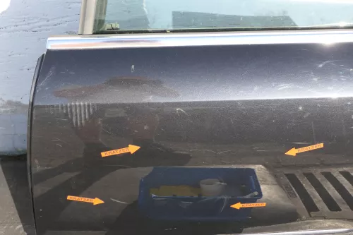 Audi A4 B6 8E Türblatt Tür hinten links schwarz LZ9W Kombi+Limo -ohne Anbauteile (123518)