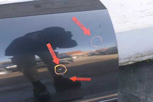 Audi A4 B5 Tür vorne rechts schwarz LZ9W Kombi+Limo (Leiste+Griff beachten (123582)