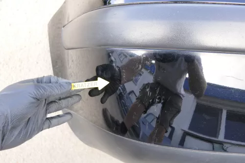 VW Golf 4 Limousine Stoßstange hinten Heckstoßstange Stoßfänger schwarz L041 yy (123606)