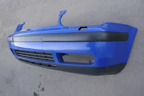 VW Golf 4 Stoßstange vorne Frontstoßstange Stoßfänger blau LW5Z SWR (123608)