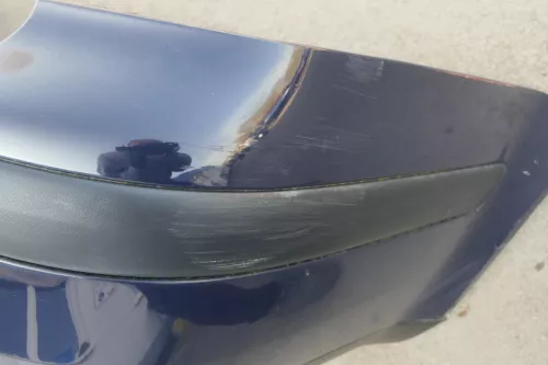 VW Golf 4 Bora Kombi Stoßstange hinten Heckstoßstange Stoßfänger blau LA5G perl (123611)