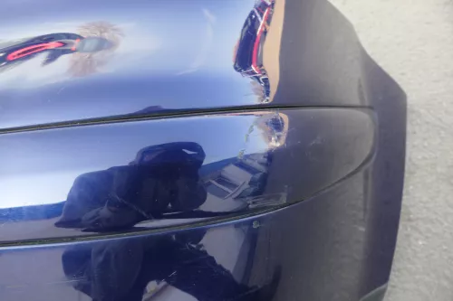 VW Golf 4 Limousine Stoßstange hinten Heckstoßstange Stoßfänger blau indi LB5N (123621)