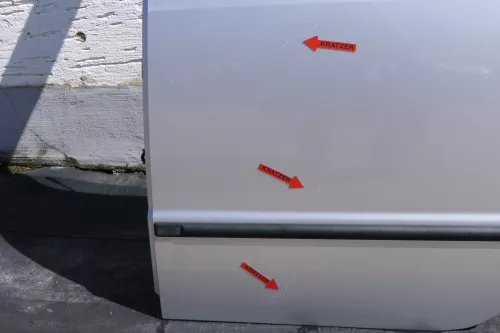 Skoda Fabia 6Y Combi Variant Kombi Tür hinten links grau silber LF7T 9102 (123679)