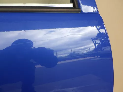 VW Golf 4 Limousine Tür komplett Scheibe hinten rechts blau LW5Z jazz(KEINkombi) (123735)