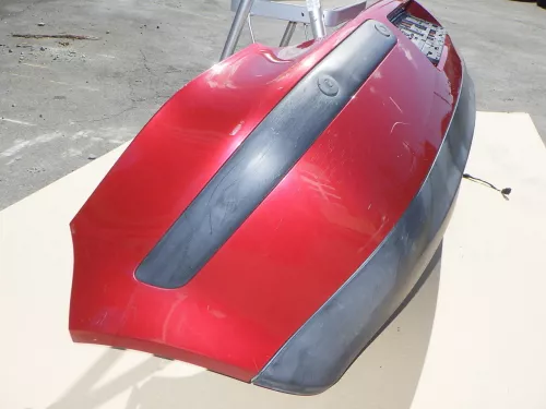 VW Golf 4 Limousine Stoßstange hinten Heckstoßstange rot braun LC3K PDC (123789)