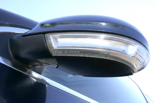 VW Passat 3C elektrischer Spiegel Außenspiegel links grau blau LC5F anklappbar (125005)