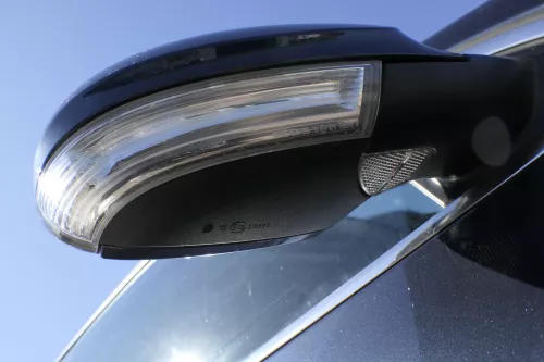 VW Passat 3C elektrischer Spiegel Außenspiegel rechts grau blau LC5F anklappbar (125006)