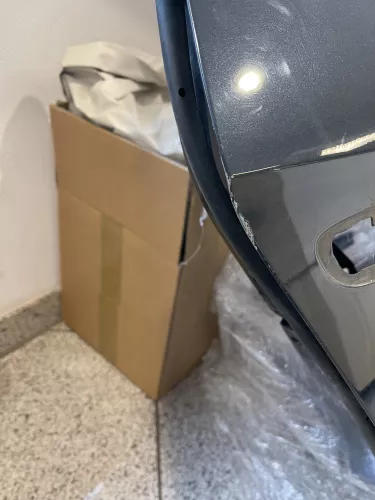 VW Passat 3C Kombi Variant Tür hinten rechts blau grau LC5F ohneAnbauteile (125009)