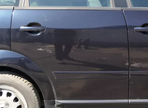 Audi A2 8Z Tür nur das Türblatt hinten rechts blau LZ5Q - ohne Anbauteile