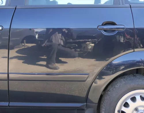 Audi A2 8Z Tür nur das Türblatt hinten links blau LZ5Q - ohne Anbauteile