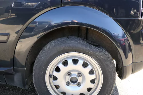 Audi A2 8Z Kotflügel Abdeckung Verbreiterung Radabdeckung hinten links blau LZ5Q