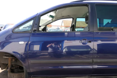 VW Sharan 7M Ford Galaxy Tür links vorne Fahrertür blau LB5N ab2000 Facelift
