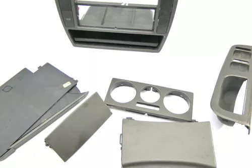 VW Passat 3B Mittelkonsole Verkleidung 3B0858069K Aschenbecher Netz Optik Dekor (126454)