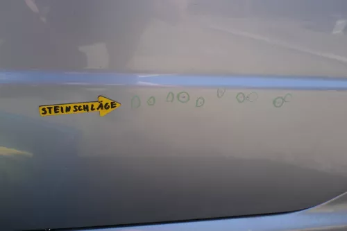 Skoda Fabia 6Y Limousine Stufenheck Tür hinten links grau silber LF7U (126635)