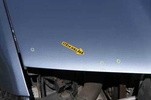 Skoda Fabia 6Y Motorhaube KLappe vorne silber grau LF7U mit Grill (126636)