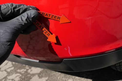 Seat Ibiza 6L Stoßstange Heckstoßstange hinten rot LS3H (126641)