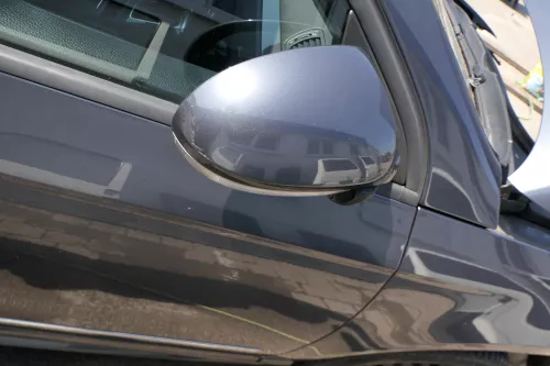 VW Passat 3C elektrischer Spiegel Außenspiegel rechts grau blau LK7X anklappbar