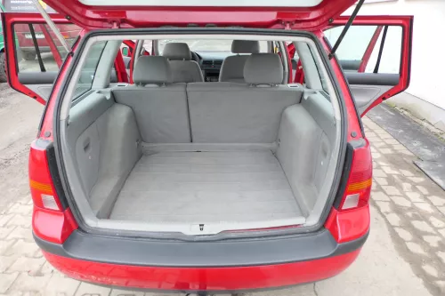 VW Golf 4 Variant Kombi Verkleidung Teppich Kofferraum Kofferraumteppich grau (127853)