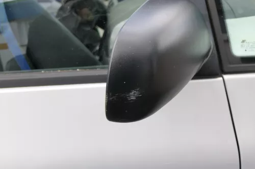 VW Sharan Alhambra elektrischer Spiegel Außenspiegel rechts schwarz matt unlack (127940)