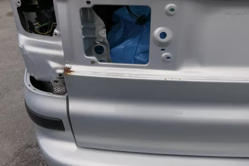 VW Sharan 7M Heckklappe Scheibe  Klappe hinten ab Bj.2000 silber LB7Z satinsilbe (127942)