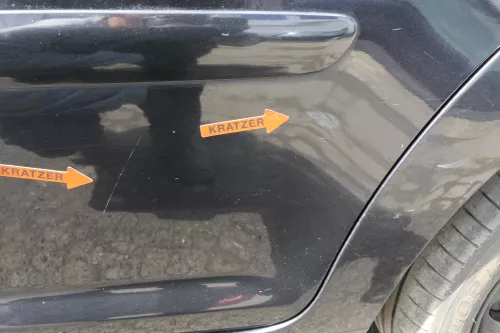 VW Touran 1T 1T3 Tür hinten links schwarz LC9Z metallic (127959)