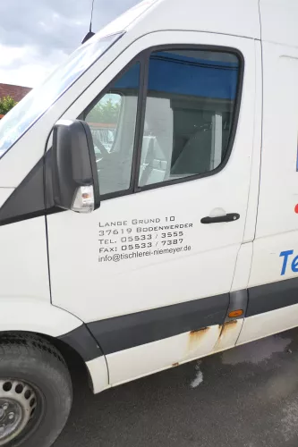 VW Crafter 2E Tür vorne links Fahrertür weiß L902 - ohne Anbauteile