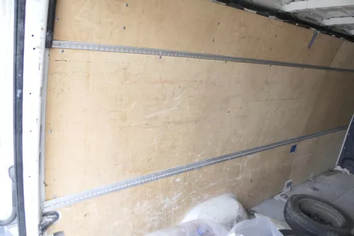 VW Crafter Seite Verkleidung Tür hinten rechts Schiebetür alles aus Holz Abdecku (128131)