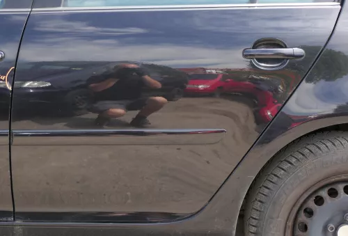 VW Golf 5 V 1K Tür nur das Türblatt hinten links 4/5-Türer schwarz LC9Z metallic