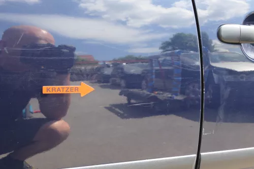 VW Golf 5 V 1K Tür nur das Türblatt hinten rechts 4/5-Türer blau LA5G perblau (128324)