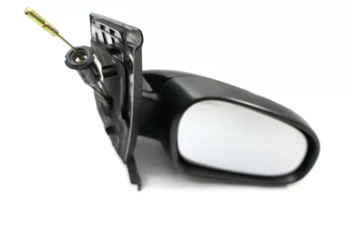 VW Fox 5Z manueller Spiegel Außenspiegel + Glas rechts schwarz LC9Z mechanisch (128489)