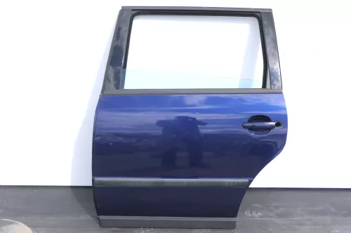 VW Passat 3B 3BG Kombi Variant Tür hinten links blau LB5N indigoblau + Scheibe (128549)