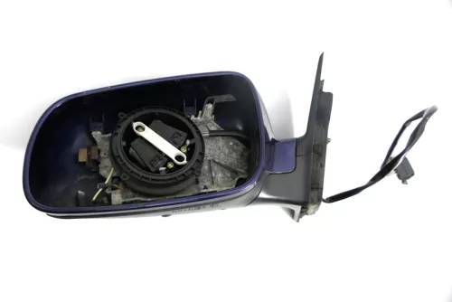 VW Passat 3B 3BG elektrischer Spiegel Außenspiegel links ohne Glas Blau LB5N ind (128591)