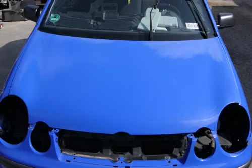 VW Polo 9N Motorhaube Klappe vorne blau hellblau LA5F summerblue bis ca.Bj. 2004
