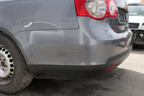 VW Jetta 1K Stoßstange hinten Heckstoßstange Stoßfänger grau LD7X platinumgr PDC (128696)