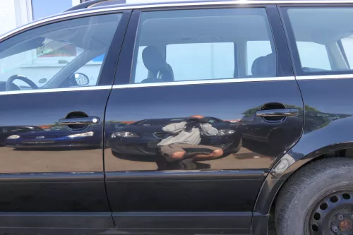 VW Passat 3B 3BG Kombi Variant Tür hinten links schwarz LC9Z metallic Scheibe cc