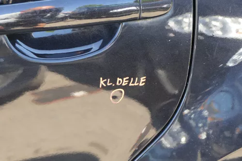 VW Passat 3B 3BG Kombi Variant Tür hinten links schwarz LC9Z metallic Scheibe cc (128762)