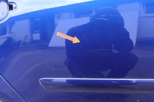 VW Golf 5 V 1K Tür nur Türblatt hinten rechts 4/5-Türer blau LD5Q (129112)