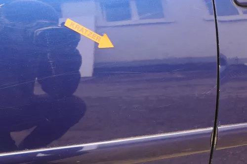 VW Golf 5 V 1K Tür nur Türblatt hinten rechts 4/5-Türer blau LD5Q (129112)