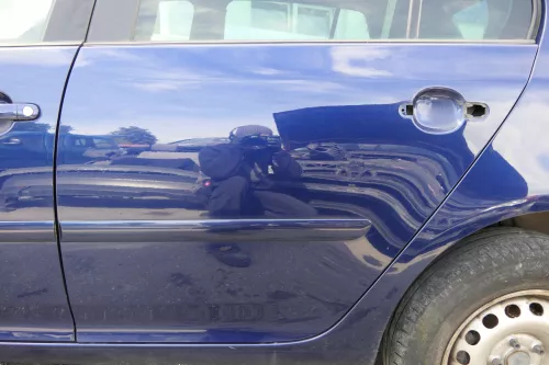 VW Golf 5 V 1K Tür nur das Türblatt hinten links 4/5-Türer  blau LD5Q