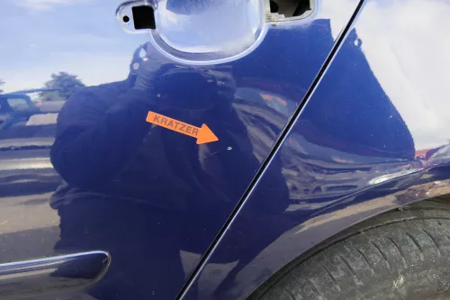 VW Golf 5 V 1K Tür nur das Türblatt hinten links 4/5-Türer  blau LD5Q (129115)