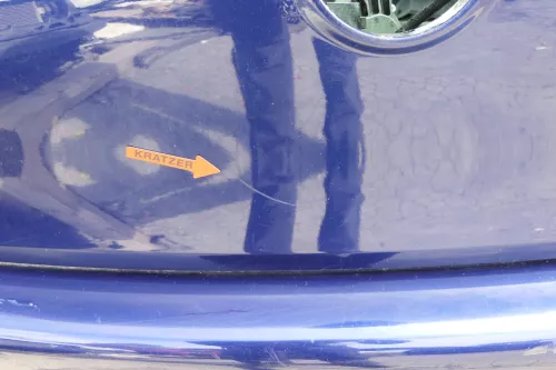 VW Golf 5 V Heckklappe hinten Kofferraumklappe mit Scheibe blau LD5Q Spoiler (129116)