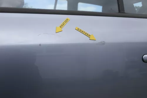 Skoda Octavia 1U5 Combi Kombi Variant Tür hinten links grau silber LF7U (129128)