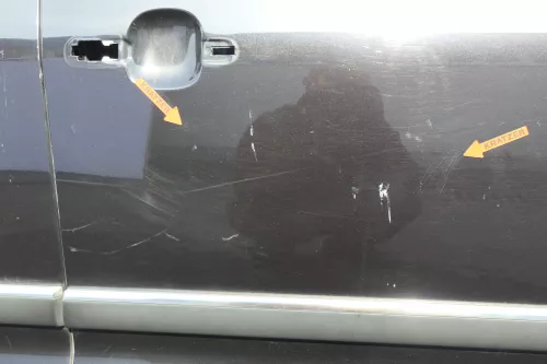 VW Sharan 7M Ford Galaxy Tür rechts vorne Beifahrertür schwarz LC9Z met Facelift (129438)